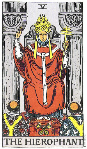 Ý nghĩa lá The Hierophant xuôi